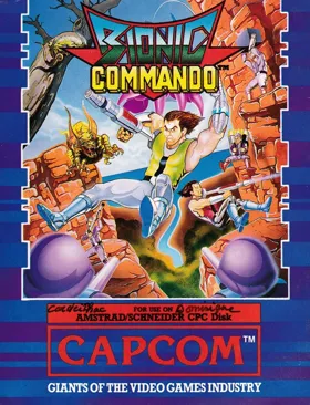 Bionic Commando (UK) (1988) (Version Colour Screen) (Trainer) box cover front